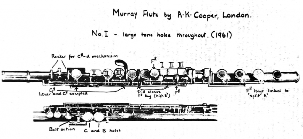 1961 Murray flute made by ALbert Cooper