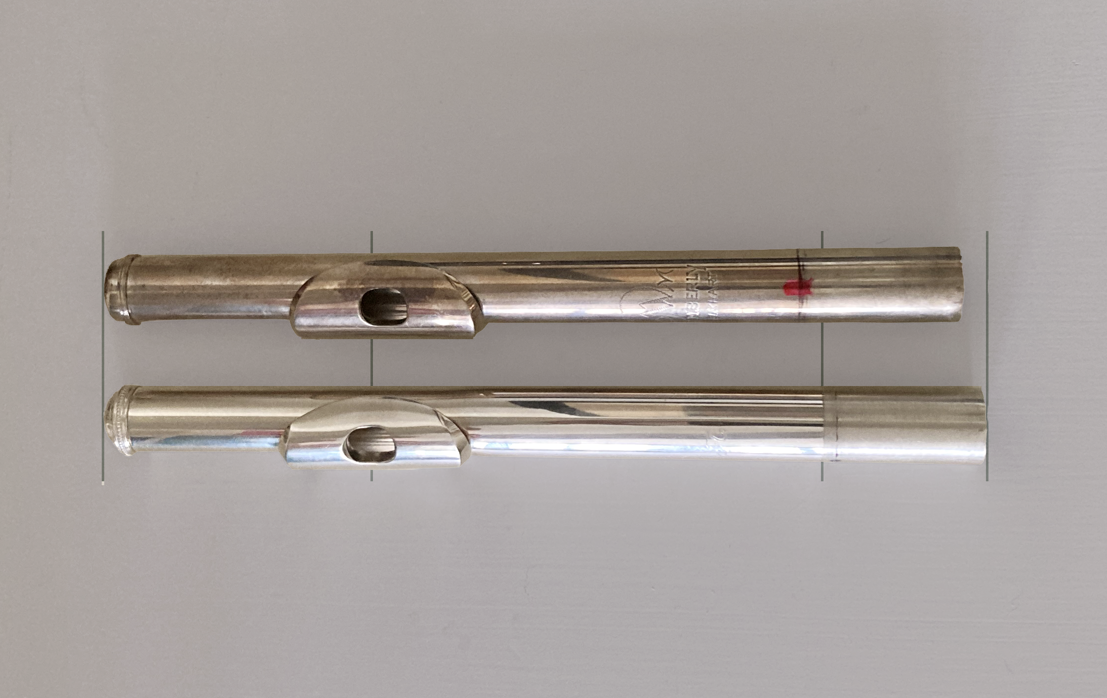 wimberley and lasewski scale headjoints aligned