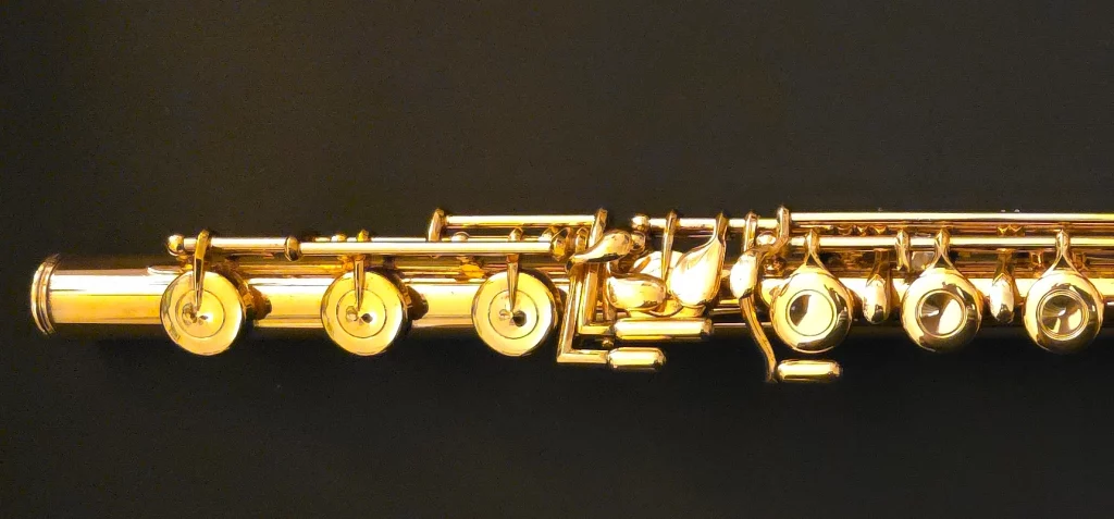 Silver Jack Moore Murray flute gold plated