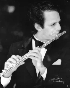 art maxwell with his jack moore murray flute