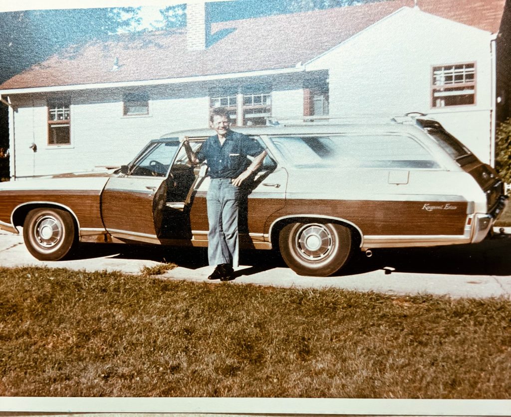 albert cooper outside elkhart moore home